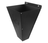 VINTORKY Chicken Processing Cone for Poultry with Flat-back Design, Stainless Steel Material, Black Colour, Flexible and Stable Cutting Accuracy, Wall Mounted Suitable for Slaughterhouse