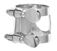 VINTORKY Clarinet Nickel-plated with Double Screws Ligature Treble to Hold Mouthpieces in Place Copper Material Clarinet Mouthpiece Ligature Clip for Professional Woodwind Instruments