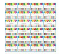 VINTORKY Classroom Reward Punch Cards 50pcs Paper Punch Cards for Student Motivation Teaching Props for Behavior Encouragement in School