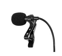 VINTORKY Clip Lavalier Microphone for Mobile Phone PC Tablet Lightweight Mini Condenser Mic with Jack for Lectures Recording and Hands Speaking