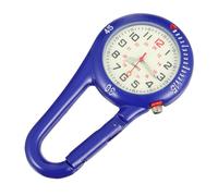 VINTORKY Clip-on Quartz Watch Glow in The Dark Dial Alloy Climbing Backpack Belt Fob Watch for Outdoor Hiking and Mountaineering