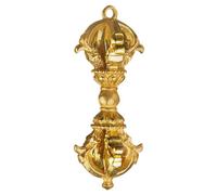 VINTORKY Copper Vajra Pestle Pendant Handmade Nepalese Style Keychain Charm for Buddhism Enthusiasts Unique Copper Craft for Spiritual Decor Personal Use
