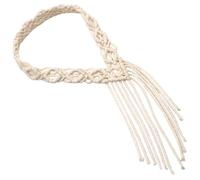 VINTORKY Cotton Rope Hair Strap Woven Bohemian Style Headband for Women for Outdoor Travel Handmade Nordic Design Delicate Accessory for Everyday Wear
