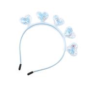 VINTORKY Creative Hairband with Quicksand Design and Heart Shape, Leather Material Wide Headband for Women, Eye-catching Hair Decoration for Theme Parties and Occasions