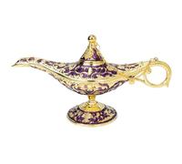 VINTORKY Creative Indian Style Censer Incense Burner with Delicate God Lamp Design Decorative Aromatherapy Light Decor for Home Desktop Practical and Easy to Use Purple Incense Holder