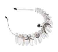 VINTORKY Crystal Pendant Headband Women's Head Decor Headdress Accessory for Wedding Party Evening Prom