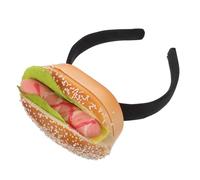 VINTORKY Cute Realistic Hamburger Hot Dog Headband Elastic Food Hairband for Halloween Costume Festival Party Photo Props Hair Accessories