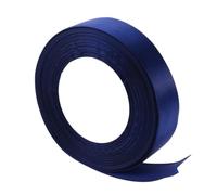 VINTORKY Dark Blue Polyester Wrapping Ribbon 25m X 2.5cm Easy to Work with Solid Dacron Ribbon for Bridal Bouquets and Crafts that Doesn't Need Ironing