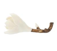 VINTORKY Delicate Magnolia Shaped Ceramic Incense Burner Incense Holder Desktop Ornament for Home Table Centerpiece with Anxiety and Stress Relief Function