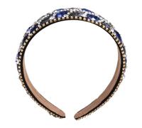 VINTORKY Delicate Rhinestone Hair Hoops for Women Creative Blue Headband Lightweight Headdress Accessories for Simple Style Hairwear for Memorable Moments