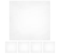 VINTORKY Desktop Decorative Board 5pcs Square Acrylic Sheets 1mm Thick 20x20cm Easy to Carry for DIY Crafts