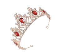 VINTORKY Diamond Tiara for Bride Wedding Party Baroque Style Rhinestone Inlaid Decorative Headpiece for Wedding Hair