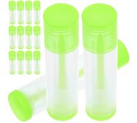 VINTORKY DIY Lip Balm Tubes 30Pcs 5G Green Empty Lipstick Sub Containers for Home and Professional Makeup Use