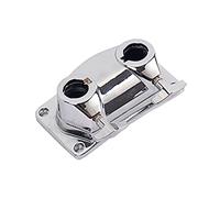 VINTORKY Double Hole Drum Bracket Mount WC80 Metal Tom Cymbal Holder Clamp Sturdy Drum Accessories for Percussion Instruments