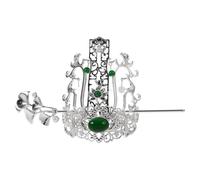 VINTORKY Dragon and Phoenix Hair Crown Hanfu Pin and Crown for Men's Classical Wedding Etiquette Vintage Hairpin Ancient Style Hair Accessories