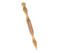VINTORKY Dual Head Ear Acupuncture Pen with Ox Horn for Precision Pressure Point Massage Portable Meridian Therapy Tool for Ear and Facial Trigger Point Relief Compact Design for Home and