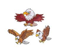 VINTORKY Eagle Embroidered Iron on Patches Fabric Applique Patch Sew on Decorative Sewing Repair for Clothes Hats Bags Backpack Craft Accessories