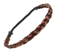 VINTORKY Elastic Stretch Hair Headband Synthetic Hair Band Women Beauty Accessory Light Brown Headband for Girls