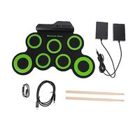 VINTORKY Electronic Hand Roll-up Drum Set Folding Usb Jazz Drum Kit Realistic Sound Pads Practice Toy for Boys and Girls