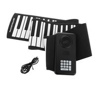 VINTORKY Electronic Piano 88 Keys Foldable Roll-up Piano with Battery Powered Built-in Speaker Silicone Portable Music Keyboard for Beginners Travel Practice