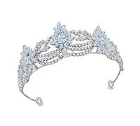 VINTORKY Elegant Bridal Shiny Rhinestones for Weddings Engagements and Parties Luxurious Water Headpiece for Brides and Women Hair Decor for Unforgettable Moments