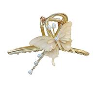 VINTORKY Elegant Butterfly Hair Claw Clip with Tassel for Women Compact Alloy Hair Styling Tool that Does Not Damage the Scalp for Everyday Use