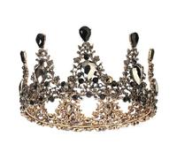 VINTORKY Elegant Retro Bride Rhinestone Crown Wedding Tiara Headdress with Alloy Material and Charming Detail Decor, for Photo Activity and Party, Featuring Princess Diana Tiara Style