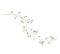 VINTORKY Elegant Wedding Hair Vine with Pearl Decor and Rhinestone Metal Soft Chain Headband for Brides, Delicate Workmanship, for Weddings and Parties