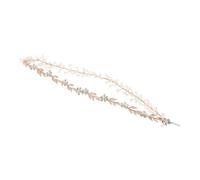 VINTORKY Elegant Wedding Headband with Artificial Pearls and Crystals, Lightweight Zinc Alloy and Plastic Hair Accessories for Bride, for Wedding and Homecoming