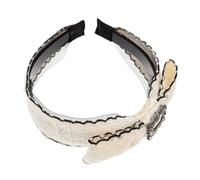 VINTORKY Elegant Woman's Headband with Bow Design, Made of Lightweight Fabric, for Wedding and Prom Occasions, Featuring a Wide, Compact Style Suitable for Women and Teen
