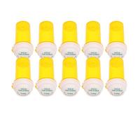 VINTORKY Empty Plastic Pill Bottles Case 10Pcs Travel Medicine Organizer Small Reusable Vials with Secure Caps Portable Pill Storage Container for-The-Go Medication and Sample Holder