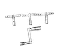 VINTORKY Essential Drum Set Tools 4pc Drum Key Kit Continuous Motion Key for Quick Drumhead Tuning