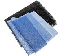 VINTORKY Exfoliating African Bath Net Body Scrubber 2Pcs for Men and Women, Elastic Stretchable Back and Foot Washcloth for Shower and Travel