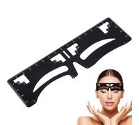 VINTORKY Eyebrow Drawing Ruler Stainless Steel Black Eyebrow Card with Three-point Balanced Design for Increased Wear Comfort and Durability, Suitable for Sisters and Moms