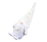 VINTORKY Faceless Santa Cloth Doll Unique Christmas Window Decoration for Holiday Cheer for Shop Window Door and Displays Random Color Design