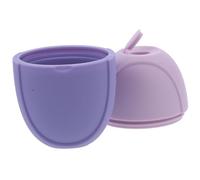 VINTORKY Facial Ice Roller Mold Silicone Reusable Ice Face Massager Oval Purple Cooling Tool for Skin Soothing and Puffiness Reduction in Beauty Care