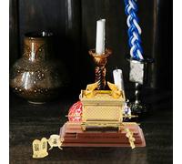 VINTORKY Faith-Based Covenant Statue with Functional Lid and Educational Artifacts Jewish Religious Tabletop Decor for Spiritual Home Accent