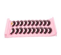 VINTORKY Fake Lashes Wispy Eyelashes 7d Natural Curl False Eyelashes 10 Pairs of Women Makeup Lashes Wispy Design for a Soft Densely Layered Look for Eye Makeup and Cosmetic Use