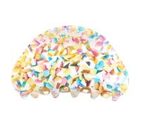 VINTORKY Fashion Claw Clips for Thick Hair Medium Size Acetate Sheet Hair Accessories Easy to Use Hard to Break for Working or Taking a Shower for Women