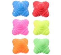 VINTORKY Fitness Reaction Balls 6Pcs Hexagonal Set, 5.5Cm Indoor Agility Balls for Reflex and Speed Training in Pilates and Gym Sessions