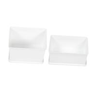 VINTORKY Flat Storage Box with Lid 2pcs Multi Functional Dustproof Storage Box with Lid Drawer Organizer for Household Sorting & Sizes Versatile Desktop Storage Cute Storage Box