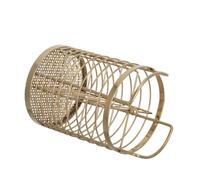 VINTORKY Flatware Organizer Stainless Steel Mesh Kitchen Storage Rack, Golden Metal Utensil Holder with Divided Sections and 4 Compartments, Ideal for Kitchen Decor and Countertop Use