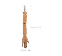 VINTORKY Flexible Wooden Mannequin Arms with Realistic Design and Multiangle Movement for Creative Exhibitions and Clothing Display, Natural Wood, Pair of Replacement Parts