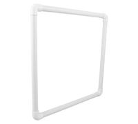 VINTORKY Floating Square Fish Feeding Ring 40cm White - Aquarium Floating Plant Barrier and Pond Duckweed Divider for Fish Tank Skimming and Water Environment Separation