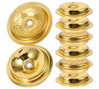 VINTORKY Floating Wicks Disc Holders Practical and Serviceable 12pcs Aluminum with Small Hole Design Oil Lamp Wick Floating Base for Buddhism Supplies and Oil Lamps
