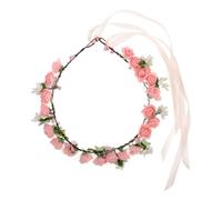 VINTORKY Floral Headband for Weddings Elegant Bridal Flower Comfortable Hair Accessories for Brides and Bridesmaids for Photoshoots and Formal Events