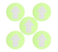 VINTORKY Fluorescent Green PVC Reflective Arrow Direction Signs 5Pcs Waterproof Trail Markers for Hunting and Outdoor Camping Use