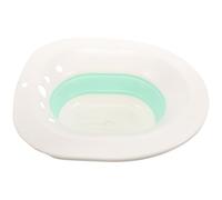 VINTORKY Foldable Nursing Bidet Basin for Pregnant Women and Elderly with Portable Design Compatible with Standard Toilet and Commode Chairs White for Bathroom Hygiene