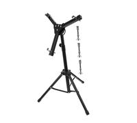 VINTORKY Folding Drum Stand for Snare Drum Black Alloy Height Portable Practice Storage Rack