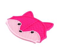 VINTORKY Fox Cleansing Makeup Pads Silicone Makeup Brush Cleaner Cleaning Mat Suction Cup Cleaning Mat for Cosmetic Brush Cleaner